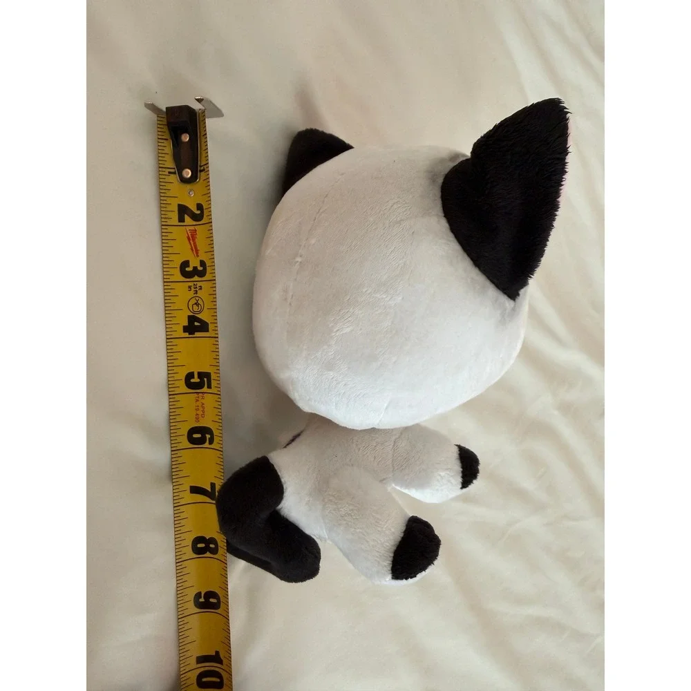 Littlest Pet Shop White & Black Cat Plush Stuffed Animal 8 Inch Toy